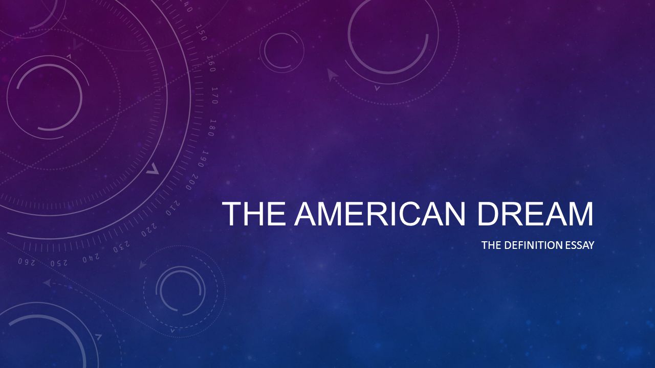 Powerful essay topics about the American dream
